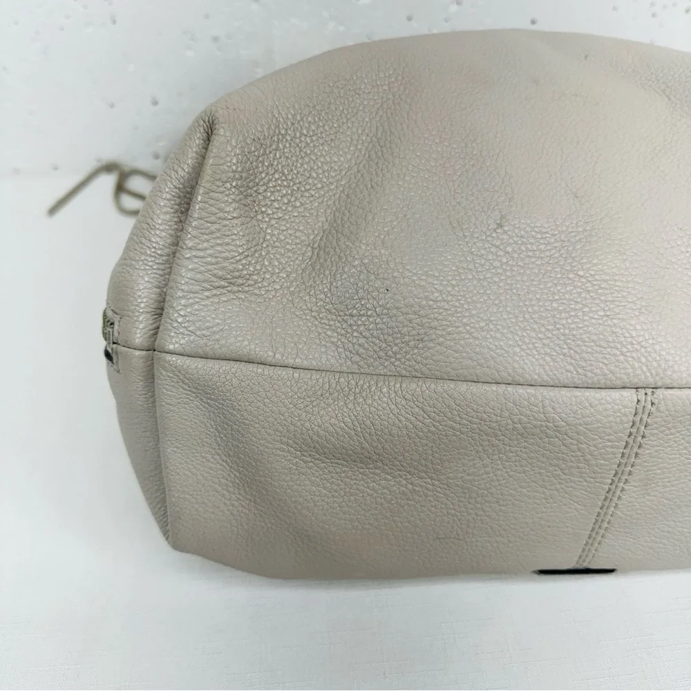 Rebecca Minkoff Large Gray Leather Bryn Double Zip Hobo Ladies Bag Purse